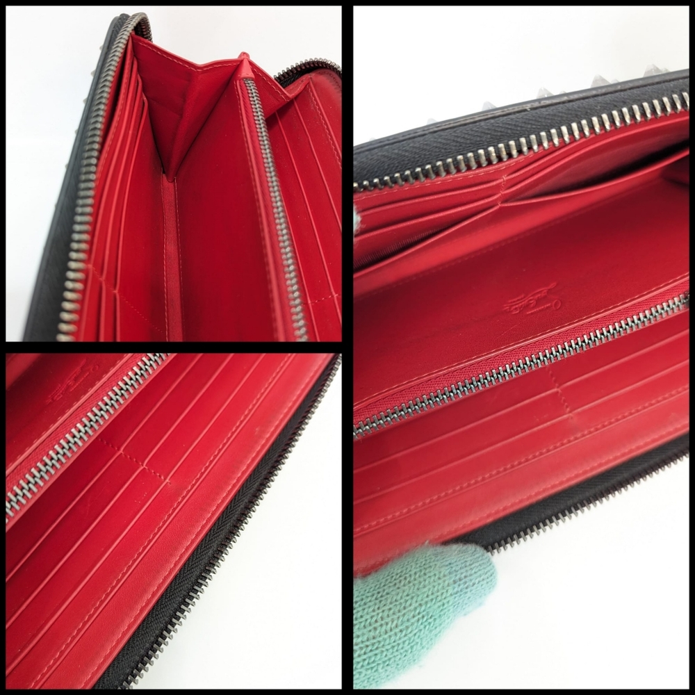 ✨️💎Authentic Christian louboutin Spike Stud Long Zippy Wallet - Picture 12 of 16